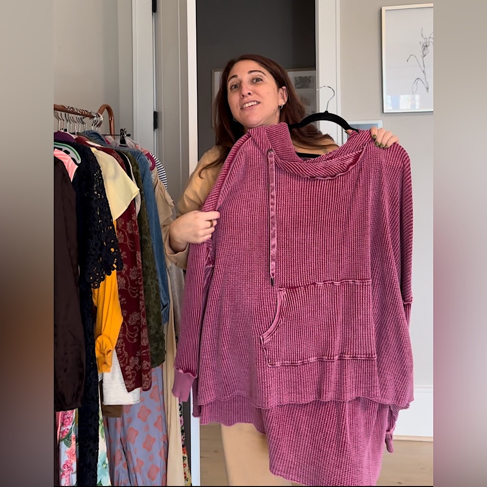 Oversized Waffle Hoodie